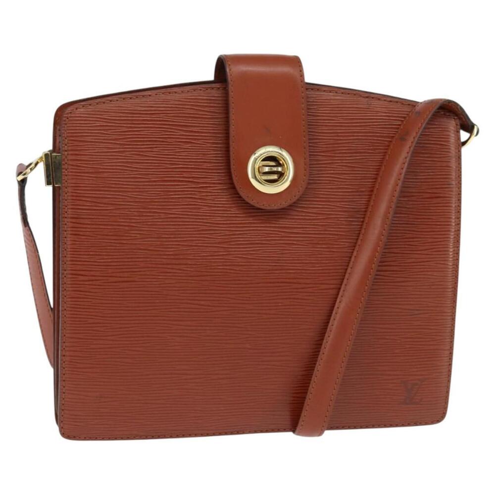LOUIS VUITTON Epi Capuchin Shoulder Bag Brown M52343 LV Auth BA7425